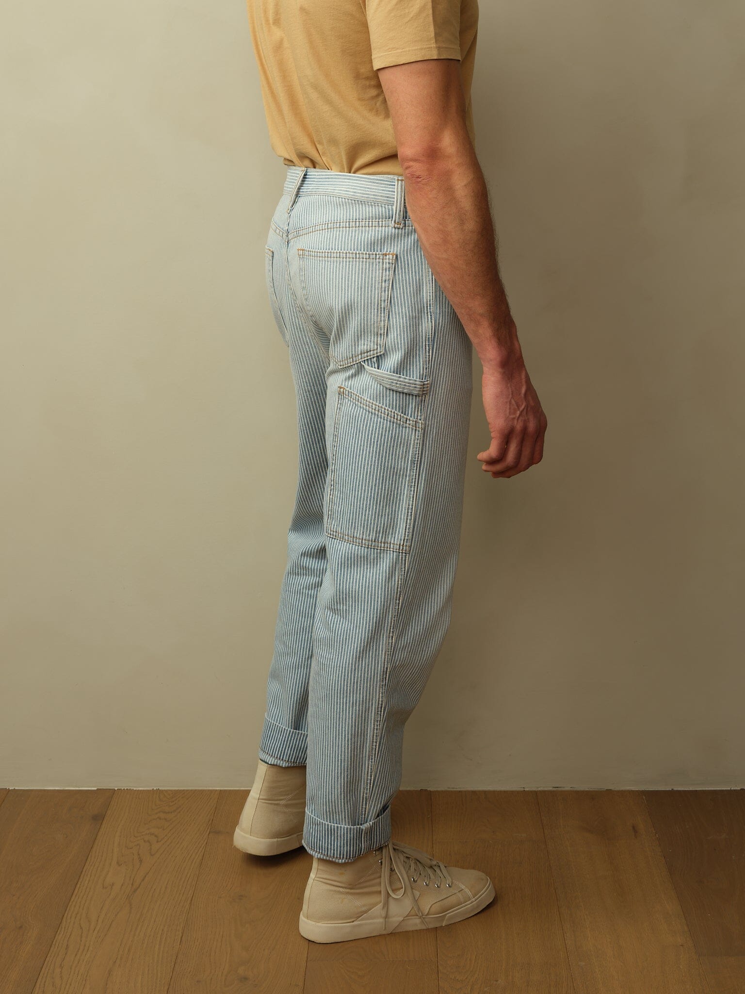 Men's Pilon Japanese Railroad Stripe Denim Jean