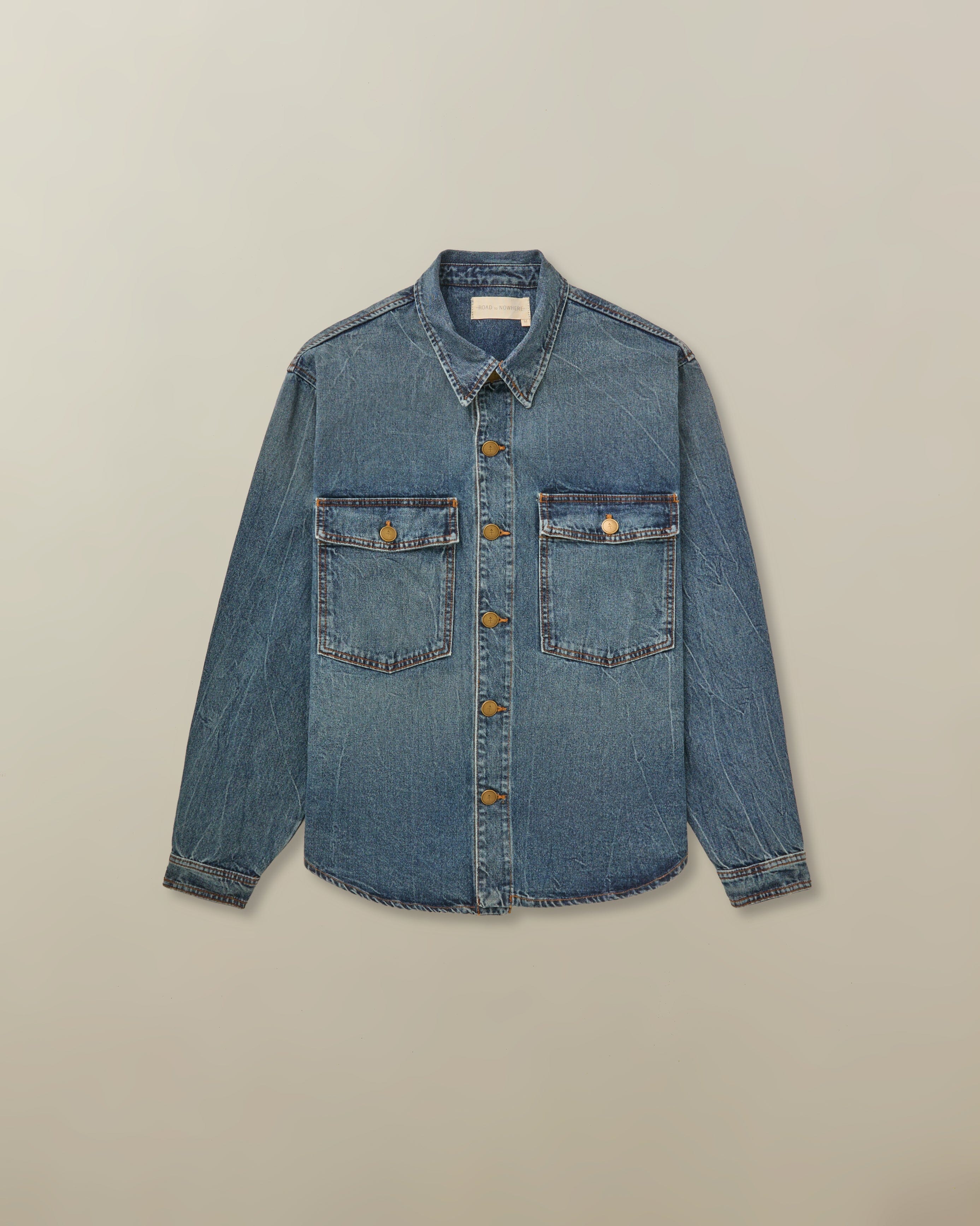 ジャケット・アウター VAULTROOM DENIM OVERSHIRT / BLUE VAULTROOM DENIM OVERSHIRT