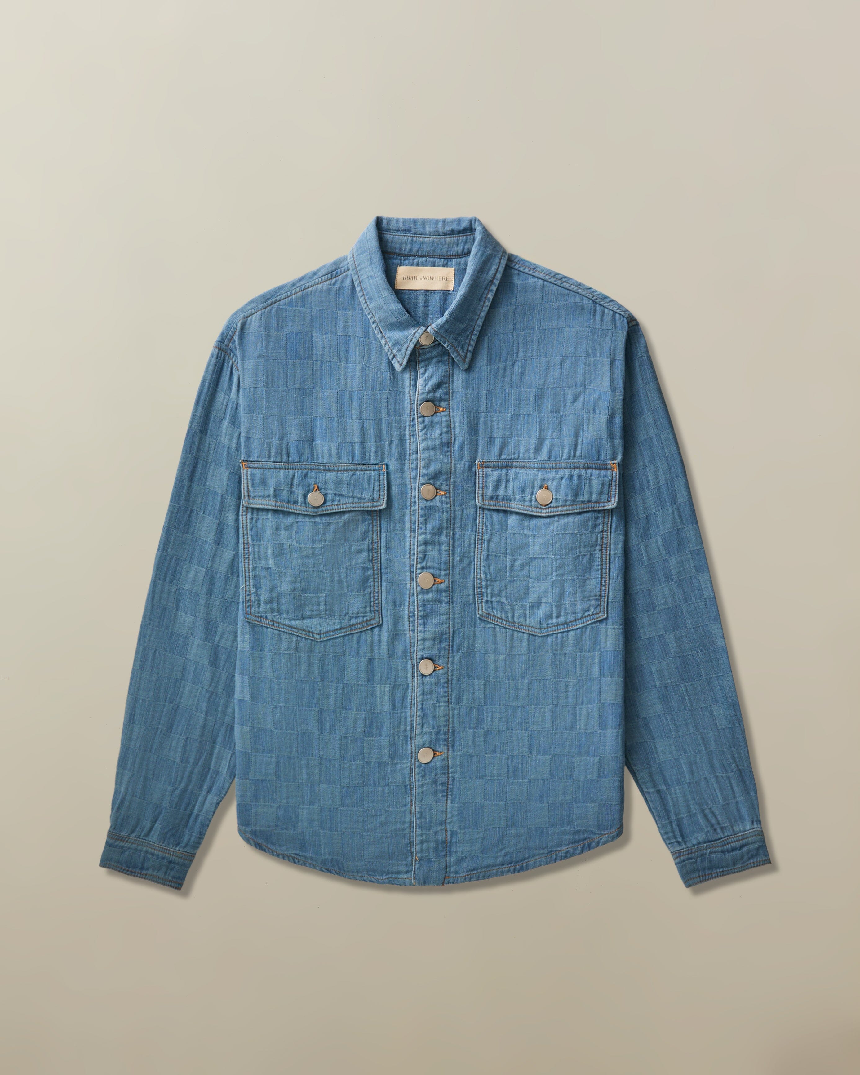 トップス Noah Noah Overshirt in Patchwork Denim – Roadtonowhereclothing.com