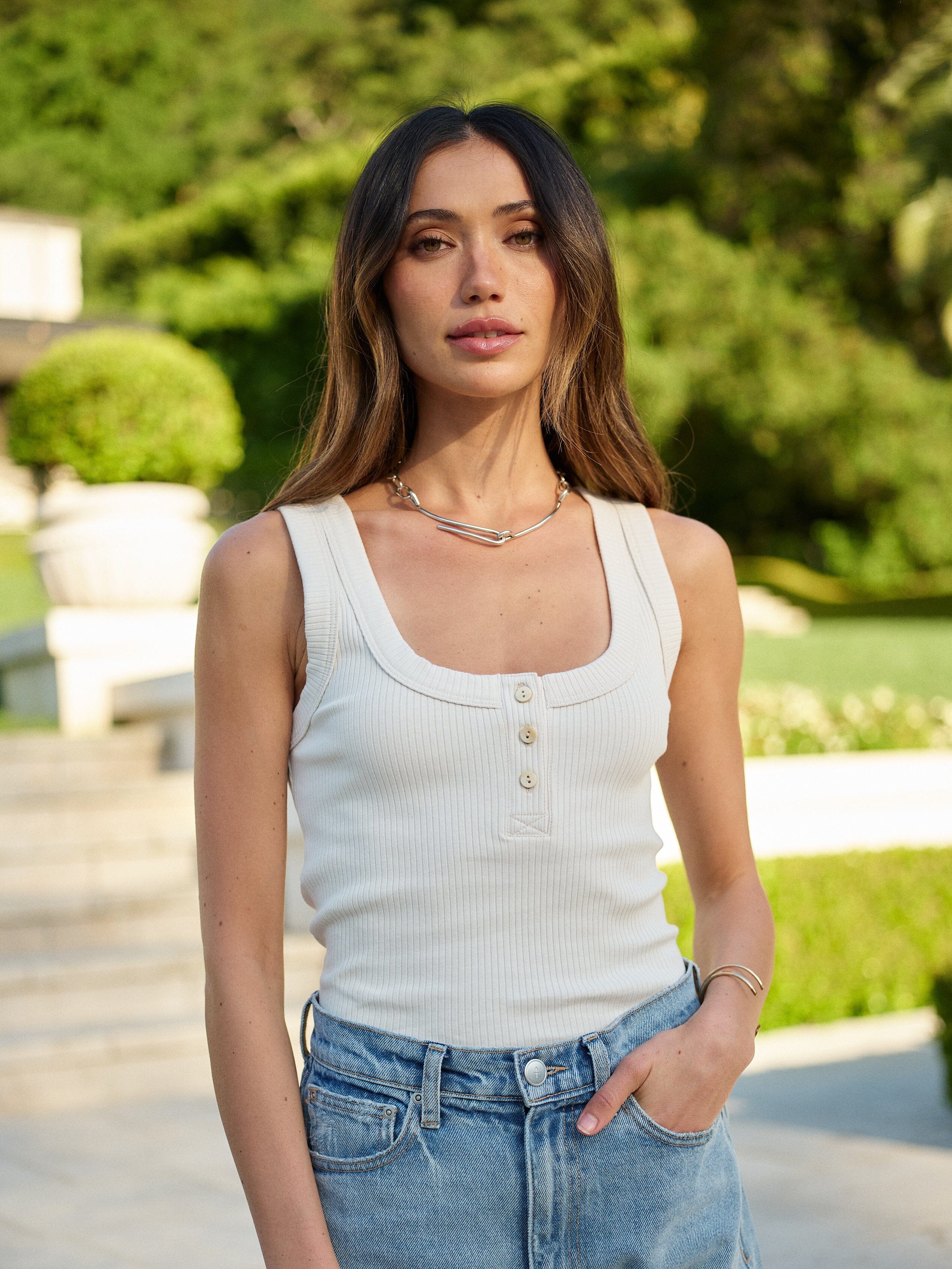 Women's Todos Tank Top in Organic Cotton Rib