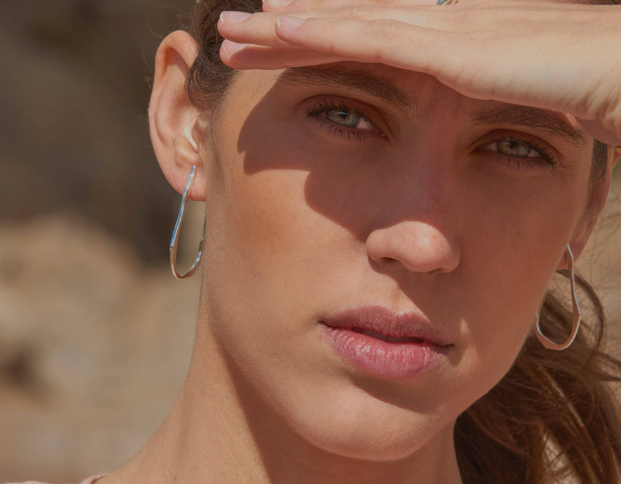 Mana Made Wave Hoop Earrings