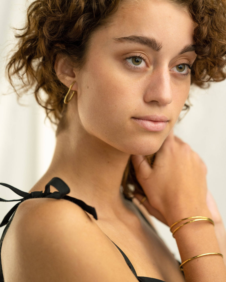 Mana Made Wave Hoop Earrings