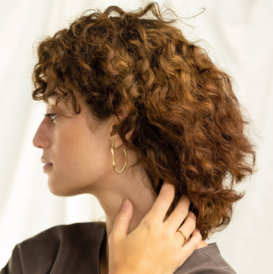 Mana Made Wave Hoop Earrings