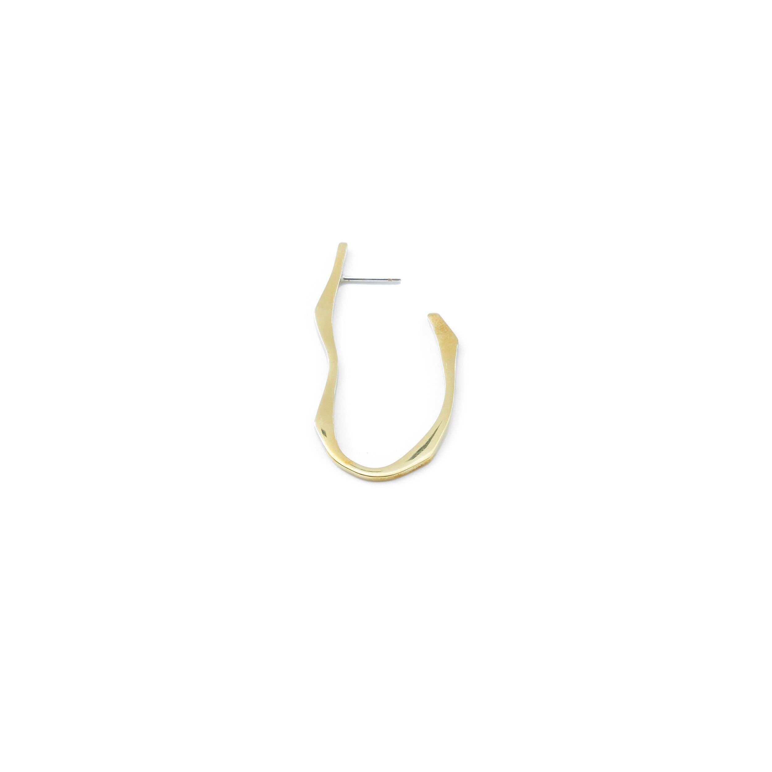 Mana Made Wave Hoop Earrings