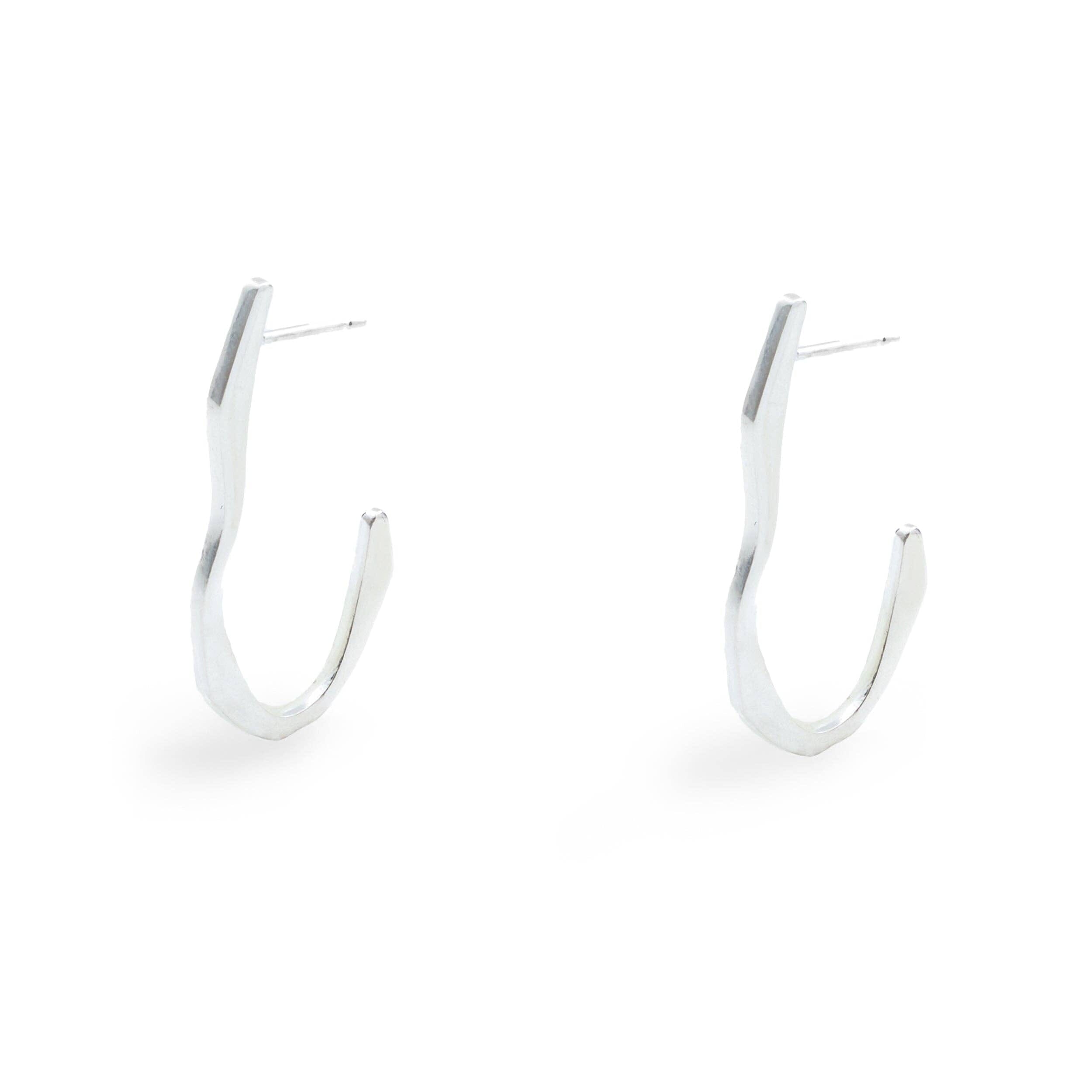 Mana Made Wave Hoop Earrings