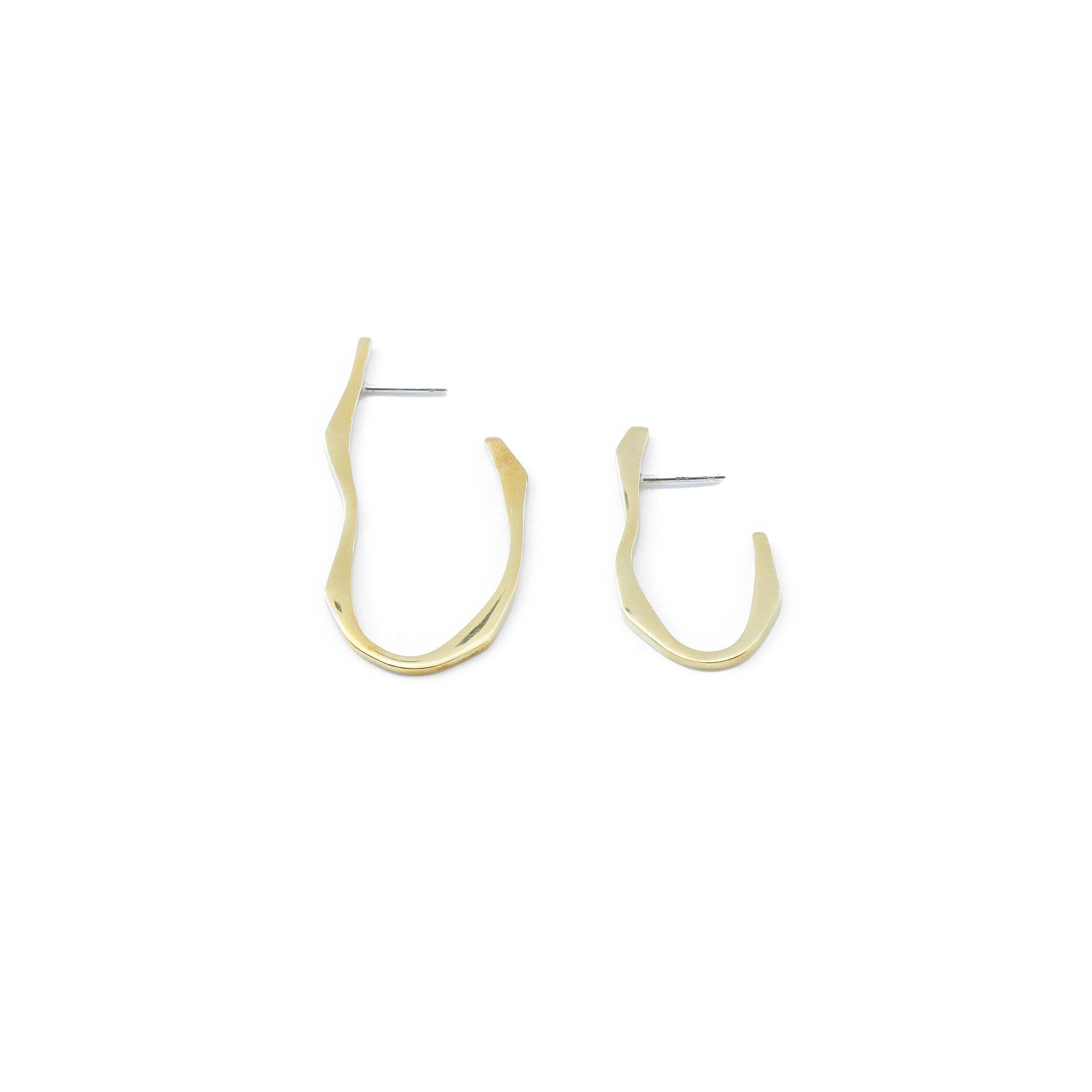 Mana Made Wave Hoop Earrings