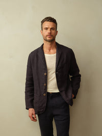 Men's Biarritz Unstructured Linen Blazer