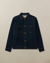 ジャケット・アウター tight knit denim no collar westernshirt tight knit denim no collar westernshirt