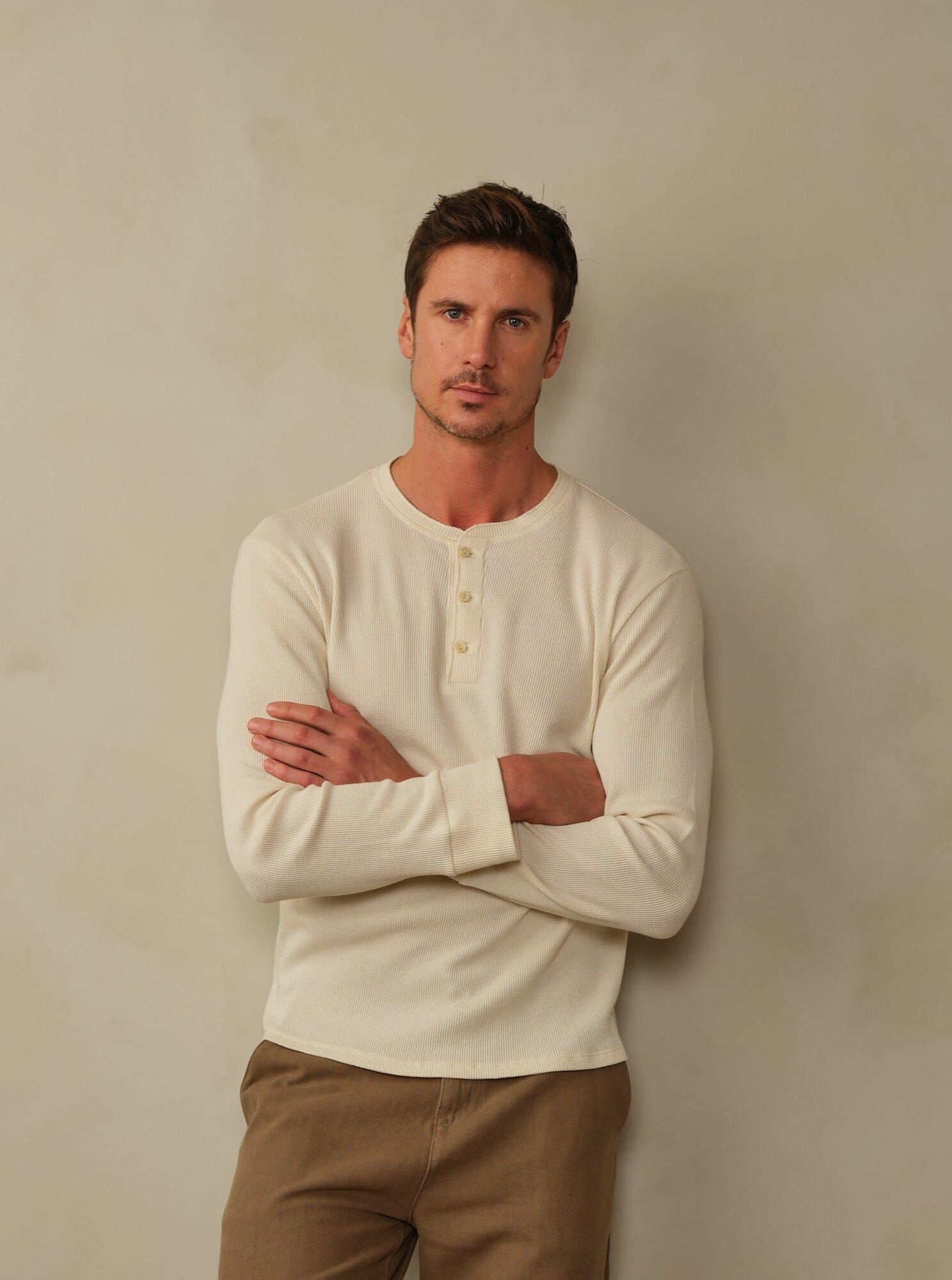 Men's Crosby Organic Cotton Waffle Henley – Roadtonowhereclothing.com