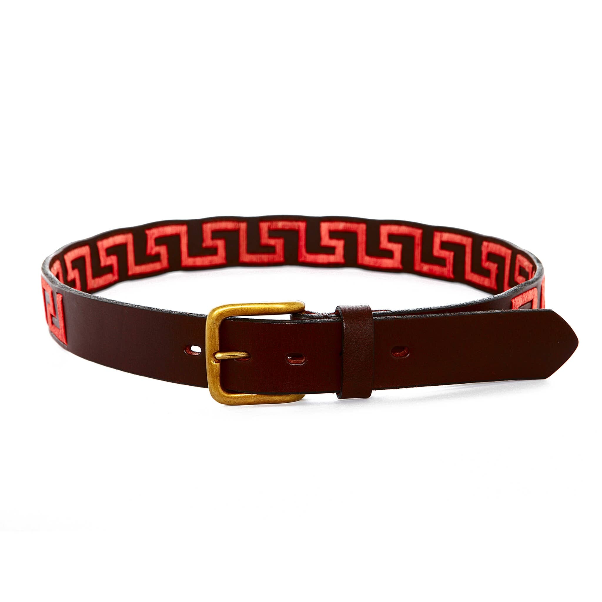 Dark Brown/Coral